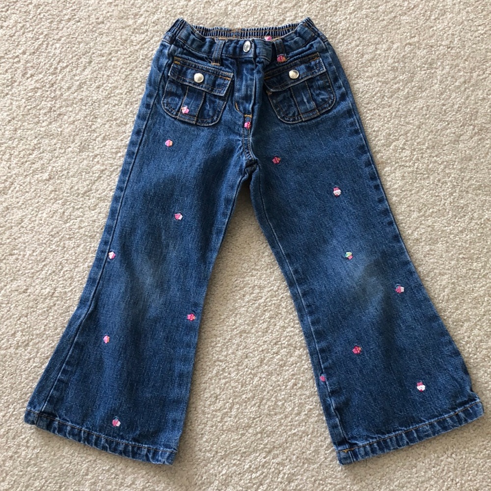 Vintage Gymboree Cupcake Flare Jeans Size 4